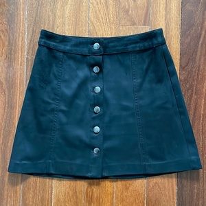 Zara Black Suede Mini skirt